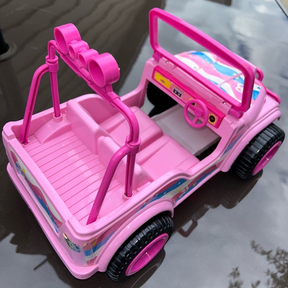 90s Pink Barbie Jeep - Picture 10 of 13